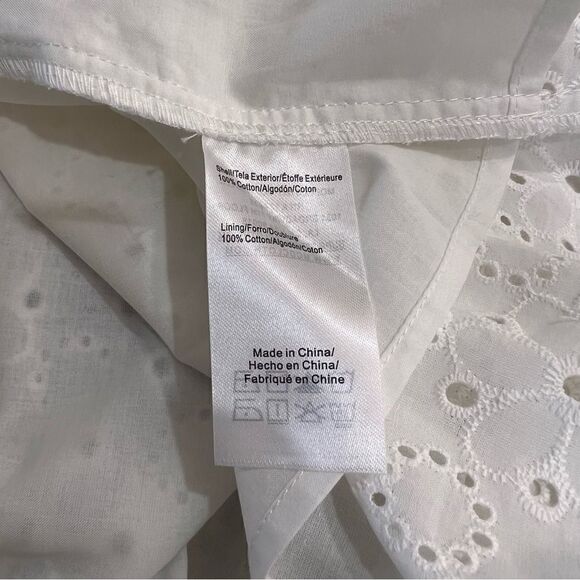 Modcloth White Eyelet Sleeveless Midi Dress 14 - Picture 11 of 11